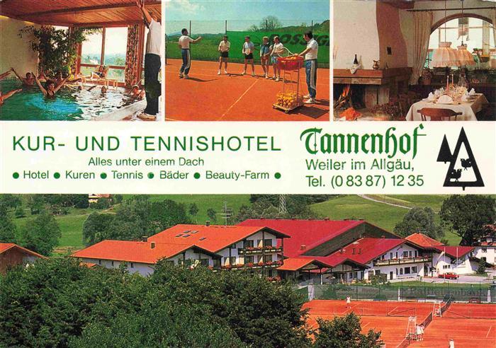 Weiler Allgaeu Kur- und Tennishotel Tannenhof Restaurant Hallenbad