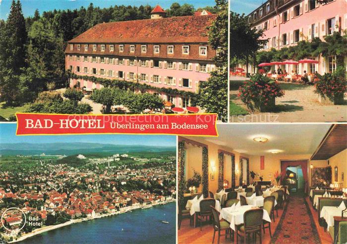 ueberlingen Bodensee BW Bad-Hotel Restaurant Terrasse Luftaufnahme