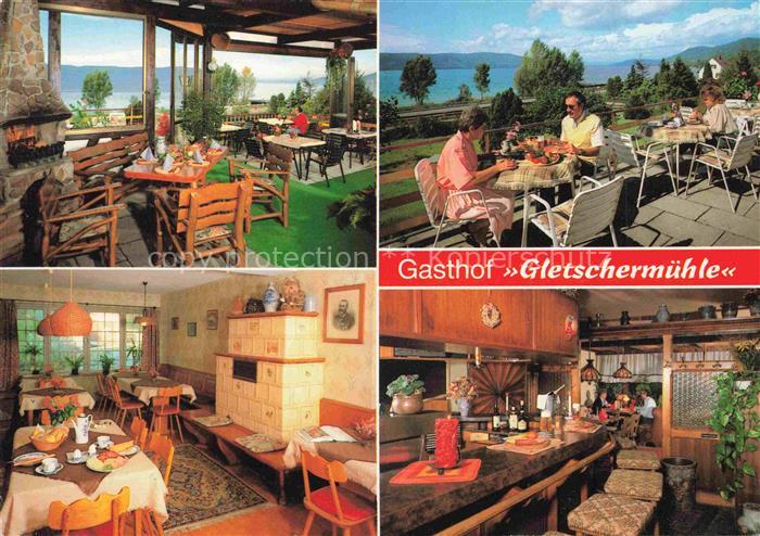 Bruennensbach ueberlingen Gasthof Gletschermuehle Restaurant Terrasse Bar
