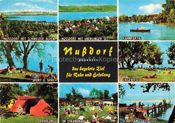 Nussdorf Bodensee ueberlingen BW Panorama Blick gegen Schweizer Alpen ueberlinge