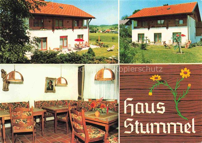 Scheidegg Allgaeu Bayern Haus Stummel Gastraum Garten