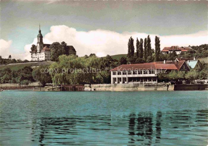 Maurach Birnau Bodenseekreis BW Gasthaus Pension Seehalde Wallfahrtskirche Ansic