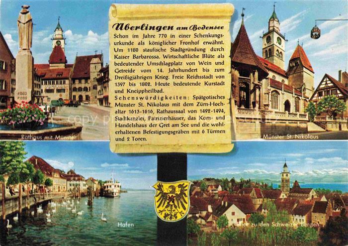 ueberlingen Bodensee BW Historie 1200jaehrige Stadt Motive Altstadt Rathaus Muen
