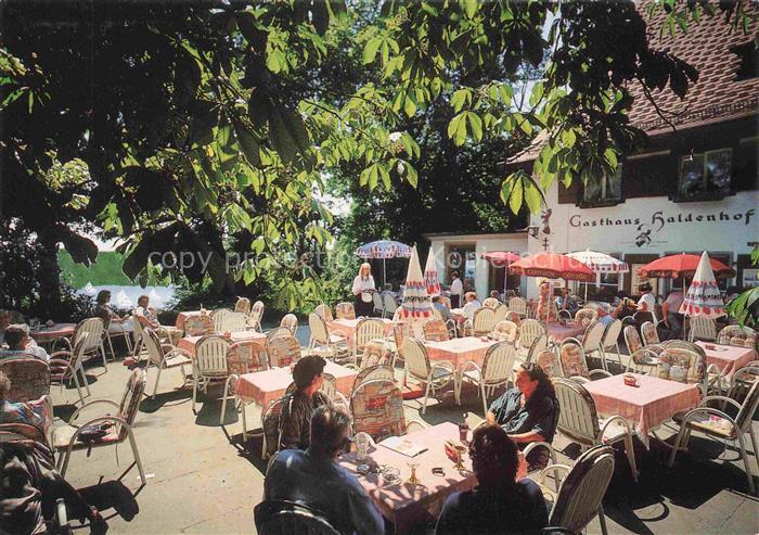 Bonndorf ueberlingen Bodenseekreis BW Hoehengasthaus Haldenhof Terrasse