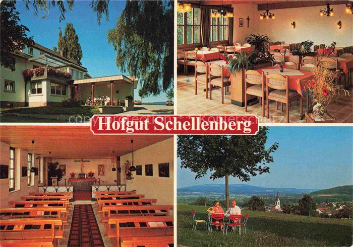 Lippertsreute ueberlingen BW Pension Hofgut Schellenberg Gastraum Kapelle Panora