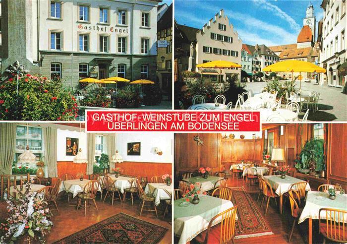 ueberlingen Bodensee BW Gasthof Weinstube zum Engel Gastraum Terrasse Strassenca