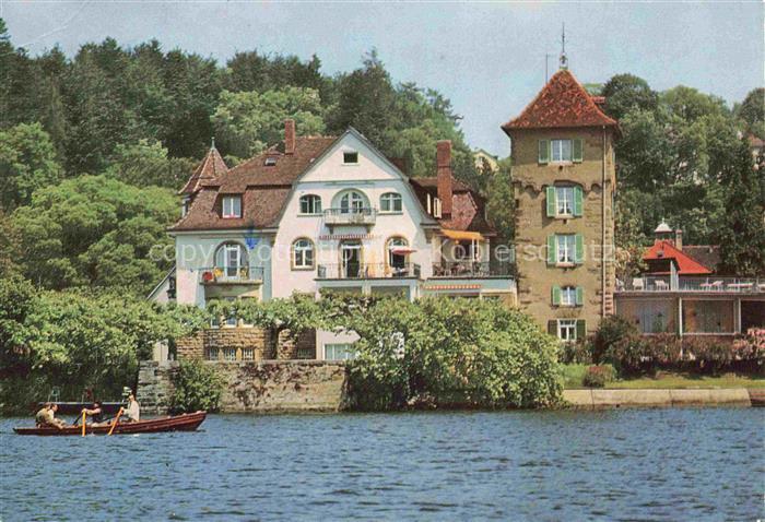 ueberlingen Bodensee BW Kneippkrankenhaus Seeburg Ansicht vom See aus