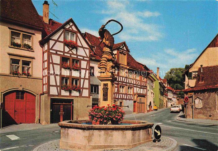 ueberlingen Bodensee BW Haenselebrunnen Altstadt