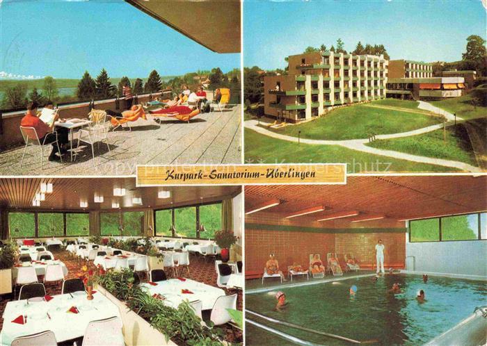 ueberlingen Bodensee BW Kurpark-Sanatorium Terrasse Speisesaal Hallenbad