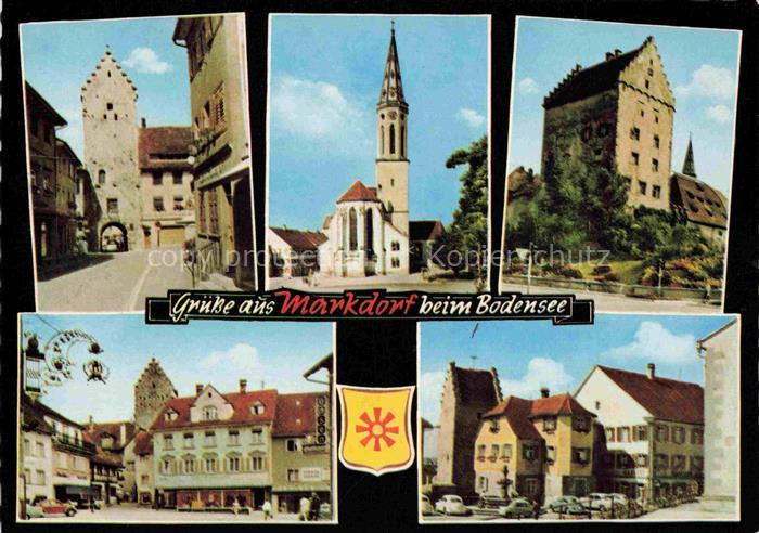 Markdorf Baden Untertorturm Kirche Hexenturm Motive Stadtzentrum Altstadt