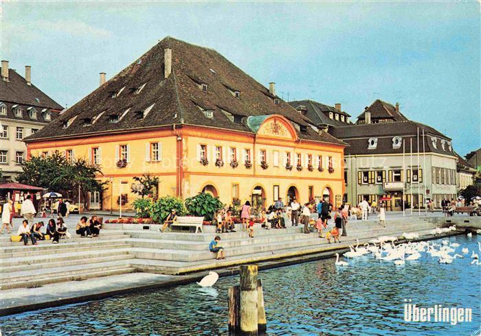 ueberlingen Bodensee BW Uferpromenade Schwaene