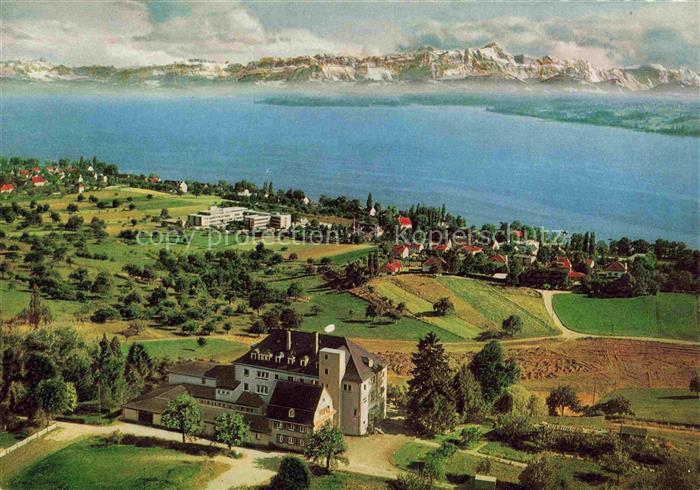 ueberlingen Bodensee BW Parkhotel St. Leonhard Panorama Blick auf Alpenkette