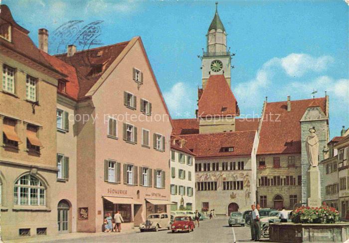 ueberlingen Bodensee BW Altstadt Blick auf das Muenster