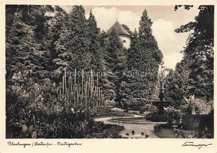 ueberlingen Bodensee BW Partie im Stadtgarten