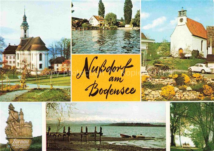 Nussdorf Bodensee ueberlingen BW Teilansichten Kapelle Strand Bodensee Birnau Wa