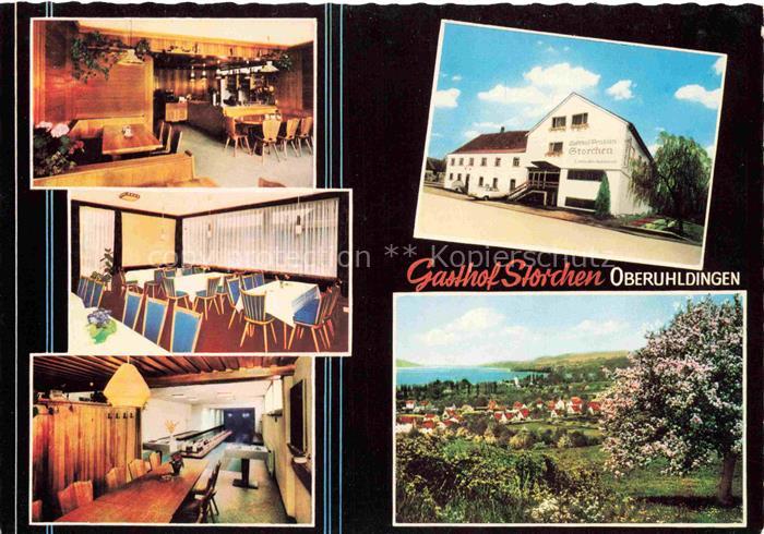 Oberuhldingen Uhldingen-Muehlhofen Bodensee Gasthof Storchen Gastraeume Kegelbah