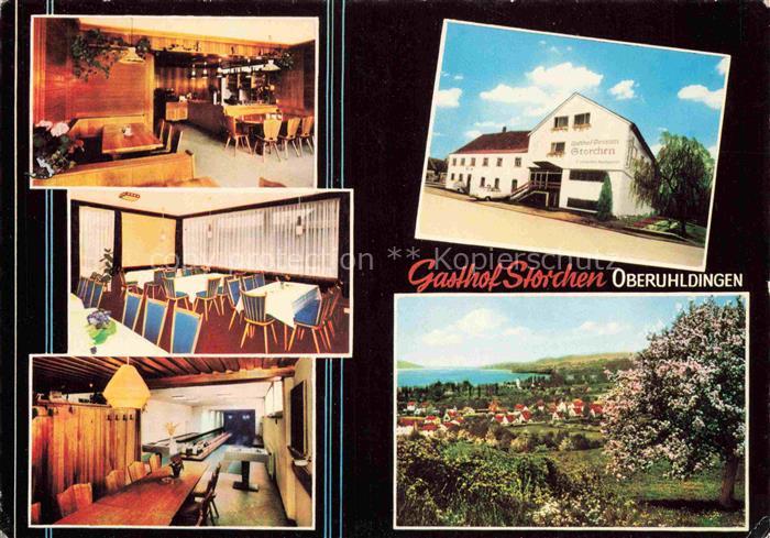 Oberuhldingen Uhldingen-Muehlhofen Bodensee Gasthof Storchen Gastraeume Kegelbah