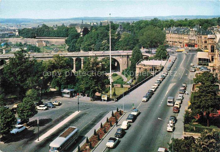 LUXEMBOURG  Luxemburg Place de la Constitution et Boulevard Roosevelt