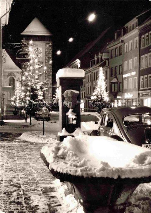 VILLINGEN -SCHWENNINGEN BW zur Weihnachtszeit Nachtaufnahme
