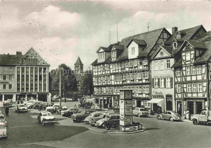 BAD HERSFELD Lingg-Platz Altstadt Fachwerkhaeuser