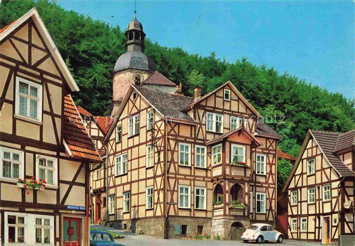 BAD SOODEN-ALLENDORF Fachwerk mit St. Marien Kirche