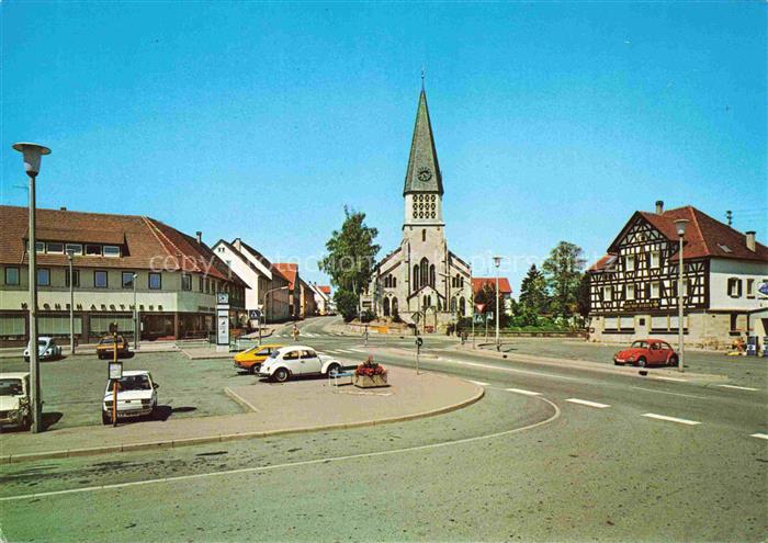Gschwend Gaildorf Ostalbkreis BW Stadtzentrum Hauptstrasse Kirche