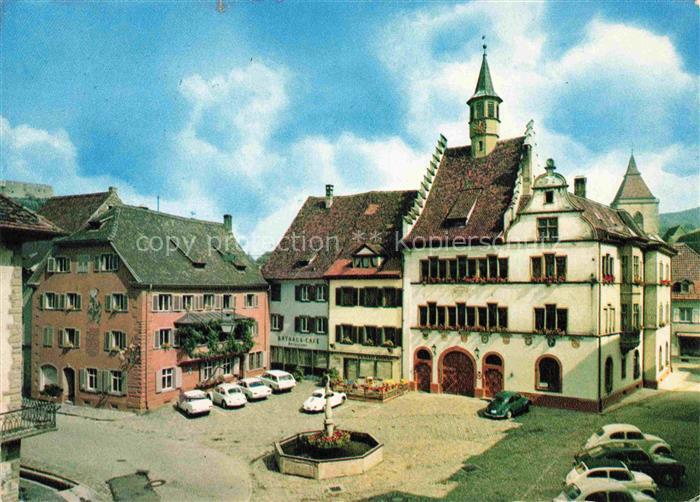 Staufen  Breisgau Marktplatz Historische Fauststadt