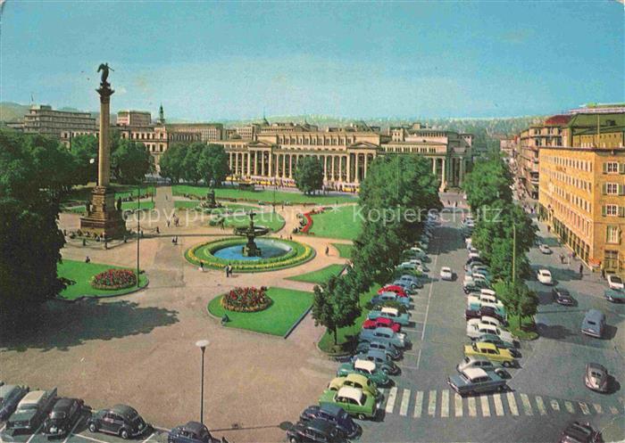 STUTTGART  CITY Schlossplatz mit Koenigsbau
