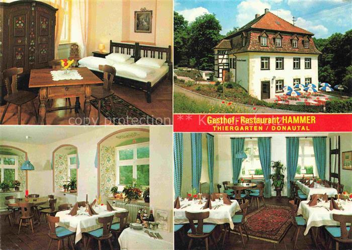 Thiergarten Beuron Gasthof Restaurant Hammer Terrasse Fremdenzimmer