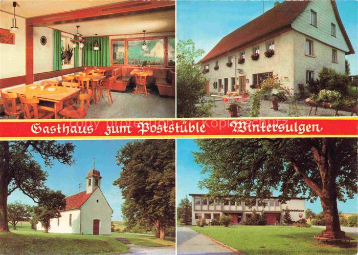 Wintersulgen Gasthaus zum Poststueble Gastraum Kirche