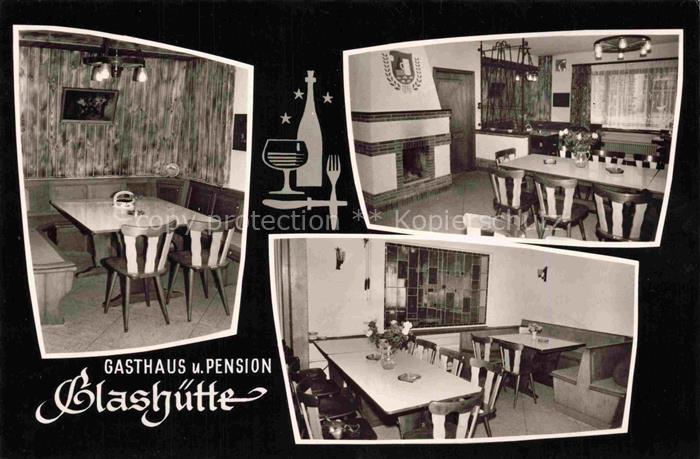 Seidenbuch Lindenfels Hessen Gasthaus Pension Glashuette Gastraeume