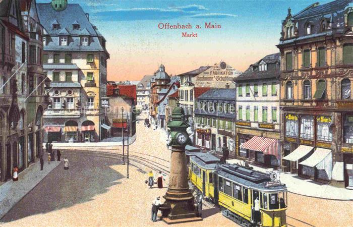 OFFENBACH  MAIN Markt Strassenbahn