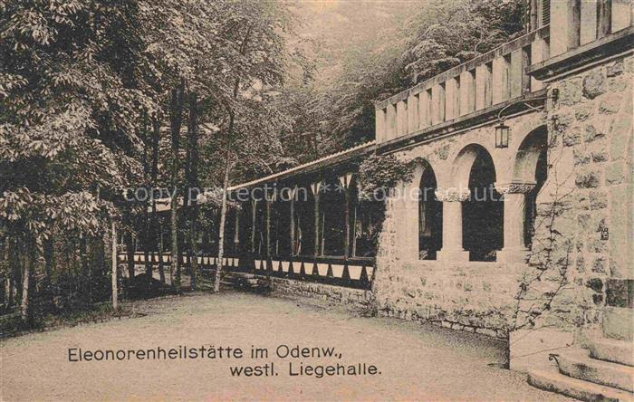 Lindenfels Odenwald Hessen Eleonorenheilstaette Westliche Liegehalle