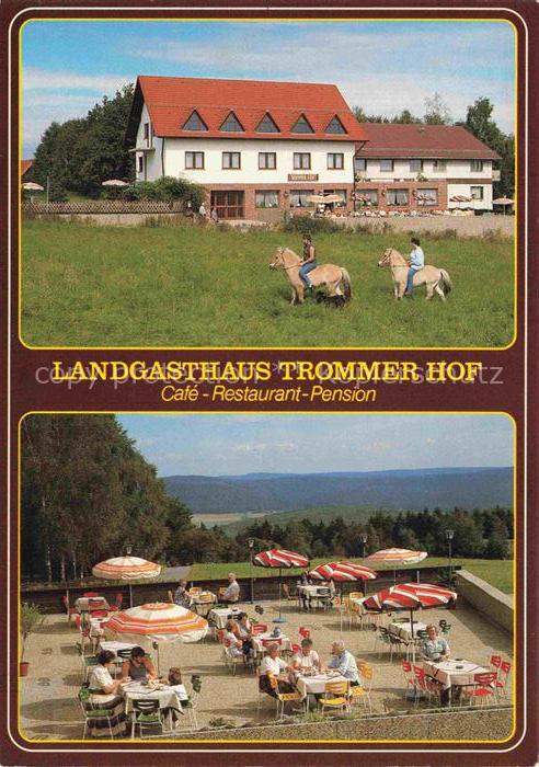 Tromm Odenwald Landgasthaus Trommer Hof Freiterrasse