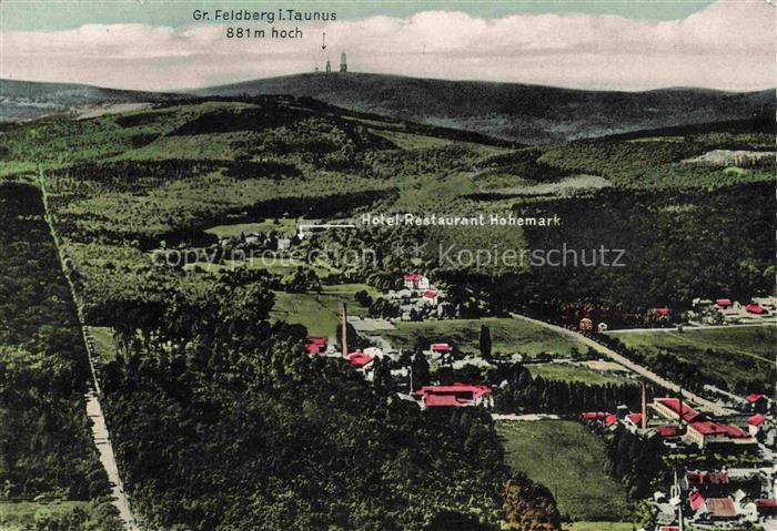 Grosser Feldberg Taunus Hotel Restaurant Hohemaar Fliegeraufnahme