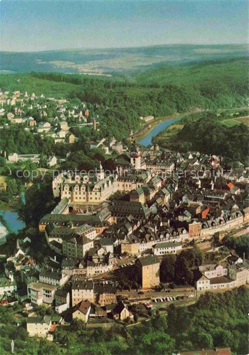 Weilburg Fliegeraufnahme mit Schloss