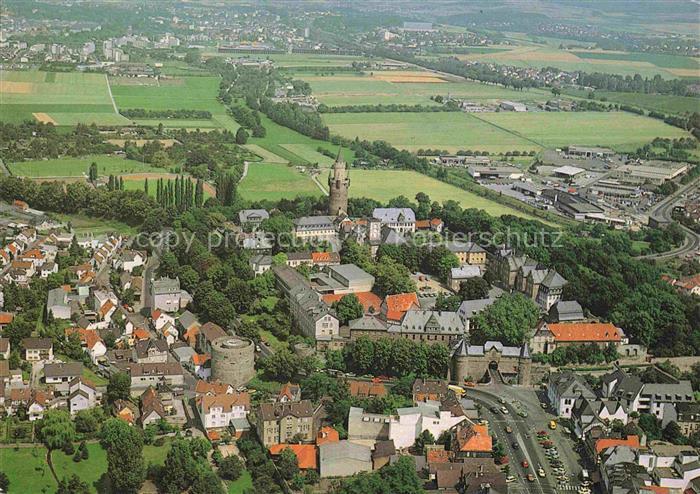 Friedberg  Hessen Fliegeraufnahme mit Burg