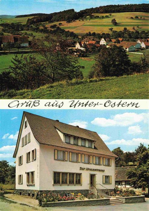 Unter-Ostern Reichelsheim Odenwald Hessen Panorama Gasthaus Zur Kreuzstrasse