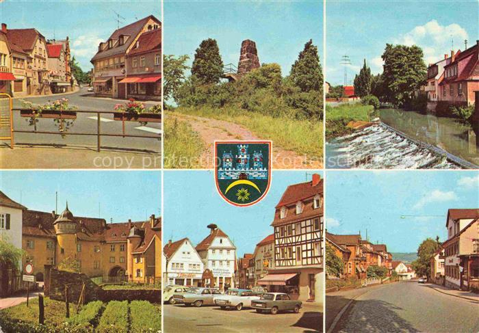 Nidda Wetteraukreis Hessen Ortspartien Turm Schloss Markt Strasse