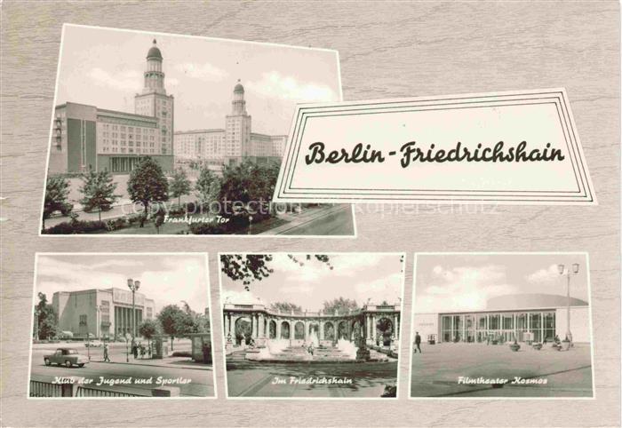 FRIEDRICHSHAIN-KREUZBERG BERLIN Frankfurter Tor Klub der Jugend und Sportler Im