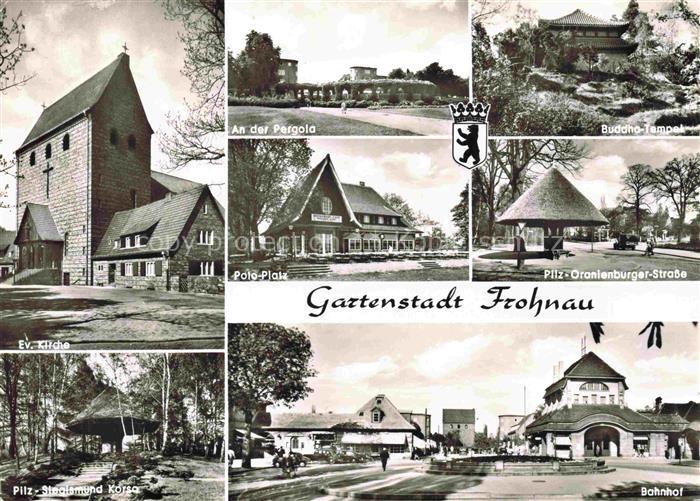 Frohnau REINICKENDORF BERLIN Ev Kirche Pergola Poloplatz Buddha Tempel Pilz Oran