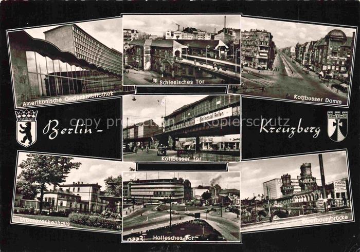 KREUZBERG  RIEDRICHSHAIN-KREUZBERG BERLIN Amerik Gedenkbibliothek Schlesisches T