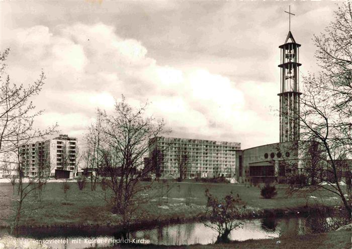 BERLIN  CITY Hansaviertel mit Kaiser Friedrich Kirche