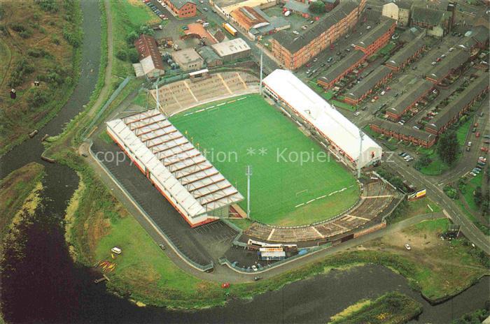 Firhill GLASGOW Scotland UK Stadium Fliegeraufnahme