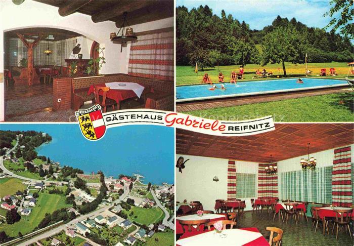 Reifnitz Woerthersee Kaernten AT Gaestehaus Gabriele Gastraeume Freibad Fliegera