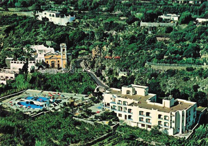 Forio d Ischia IT Hotel Zaro Baia San Francesco Fliegeraufnahme