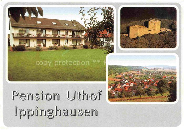 Ippinghausen Wolfhagen Hessen Pension Uthof Burg Panorama