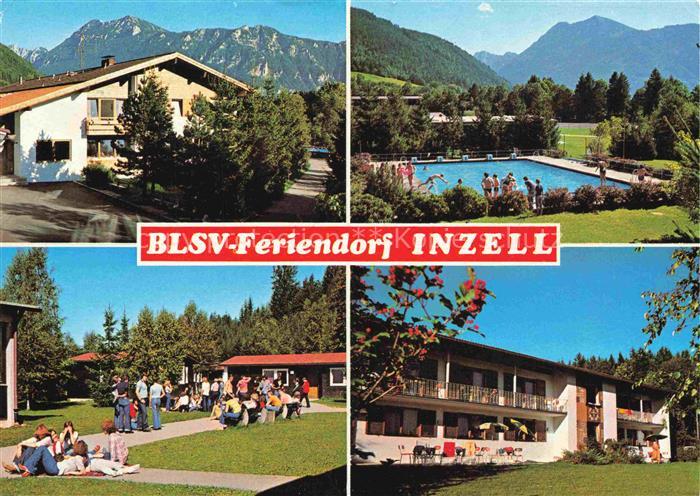Inzell Traunstein Bayern BLSV Sport und Jugend Feriendorf Freibad Park
