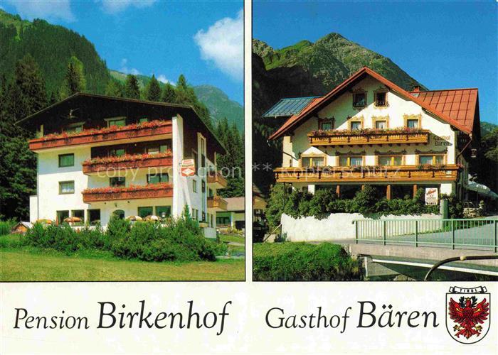 Holzgau Ausserfern Lechtal Tirol AT Pension Birkenhof Gasthof Baeren