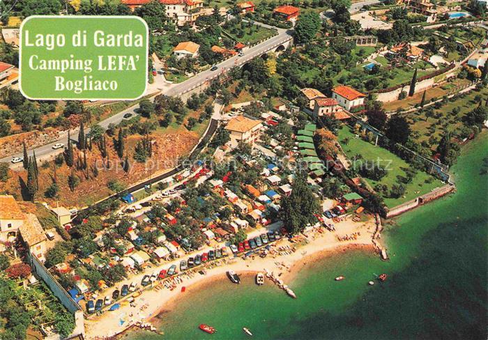 Bogliaco Lago di Garda Veneto IT Camping Lefa Fliegeraufnahme